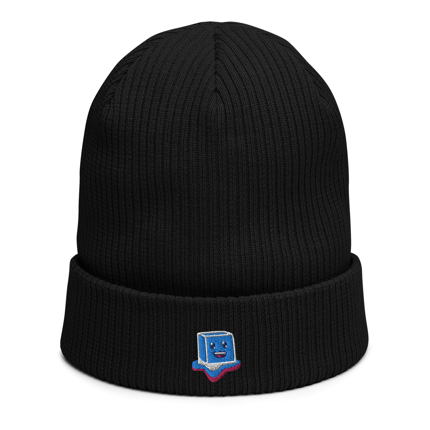 Ribbed Embroidered Boofy Toque