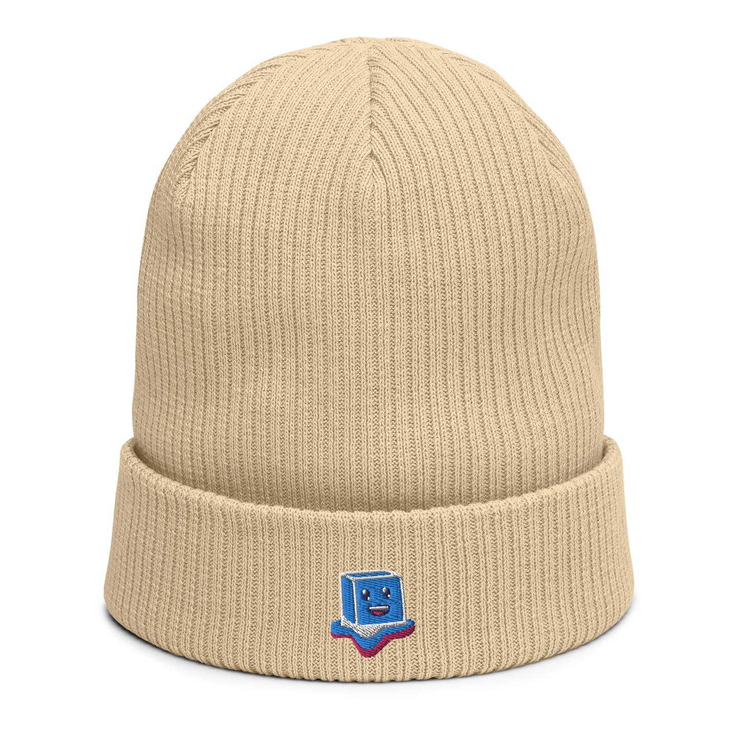 Ribbed Embroidered Boofy Toque